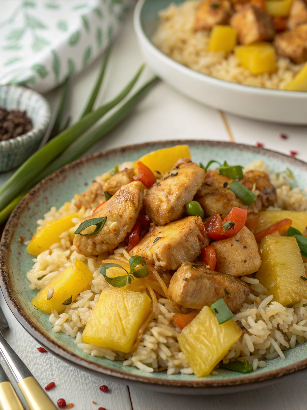 Sweet and Savory Pineapple Chicken and Rice