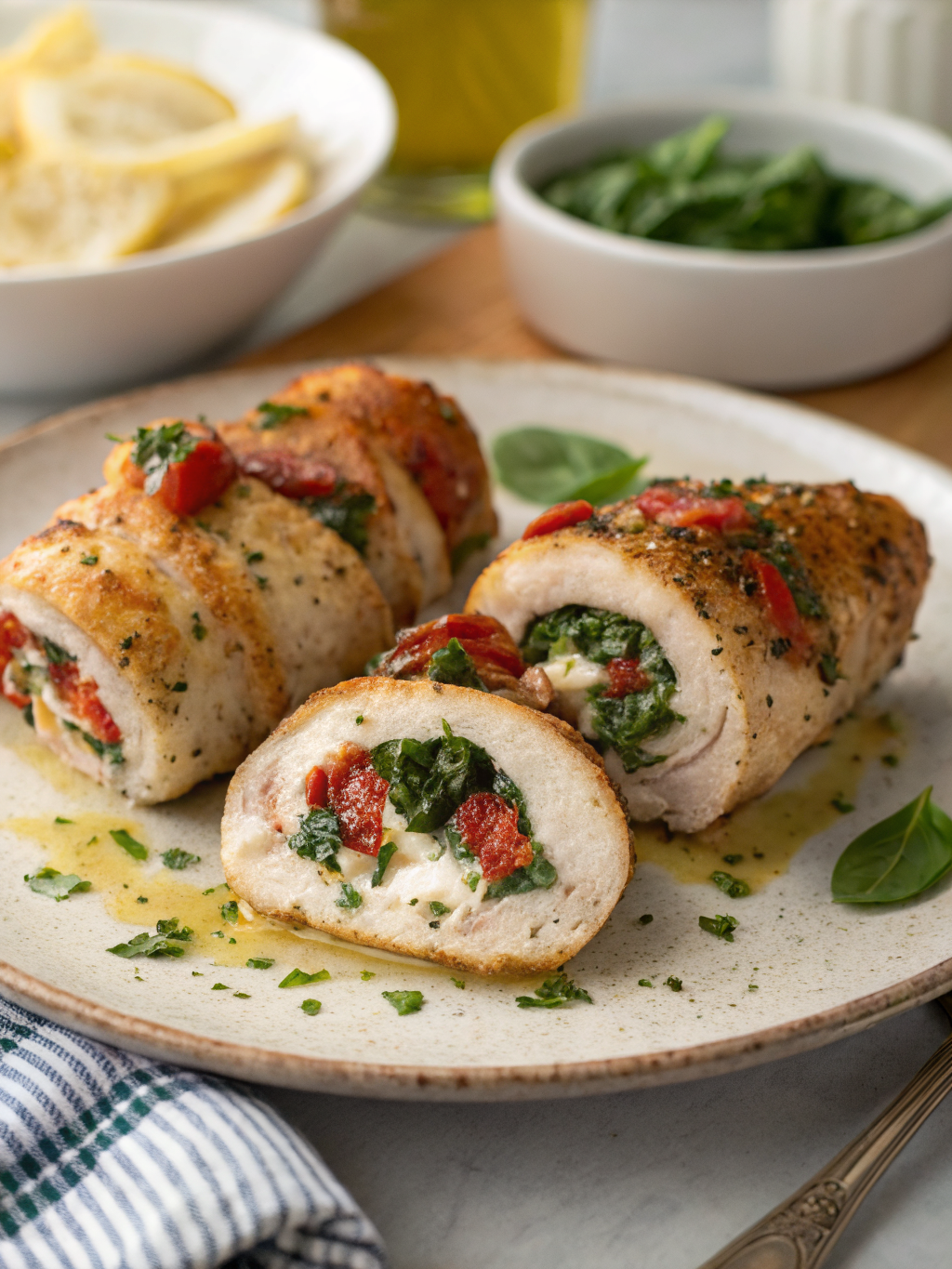 7 Secrets Behind The Best Herbed Ricotta Stuffed Chicken Rolls Recipe!
