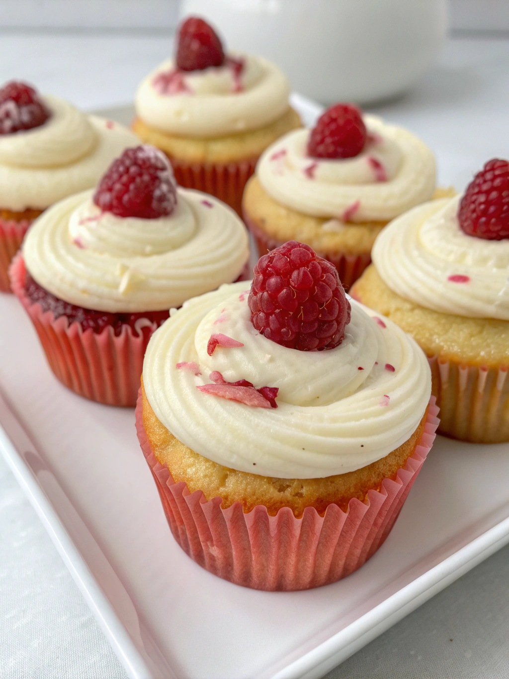 White Chocolate Raspberry Cupcakes