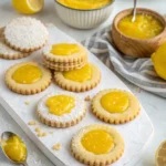Vegan Lemon Curd Shortbread Cookies