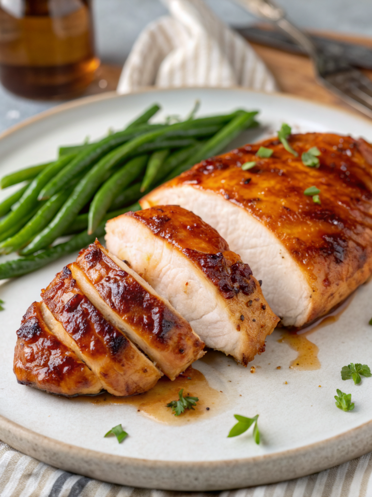 Air Fryer Maple Glazed Chicken Breast