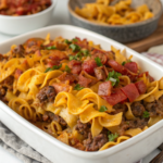 Bacon Cheeseburger Noodle Bake