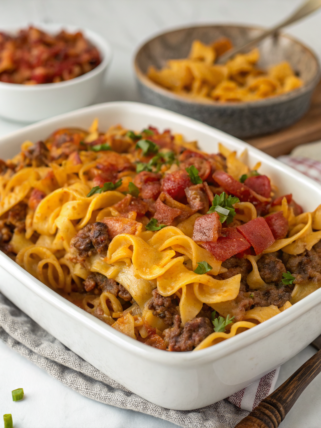 Bacon Cheeseburger Noodle Bake