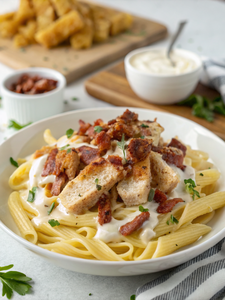 Chicken Bacon Ranch Pasta