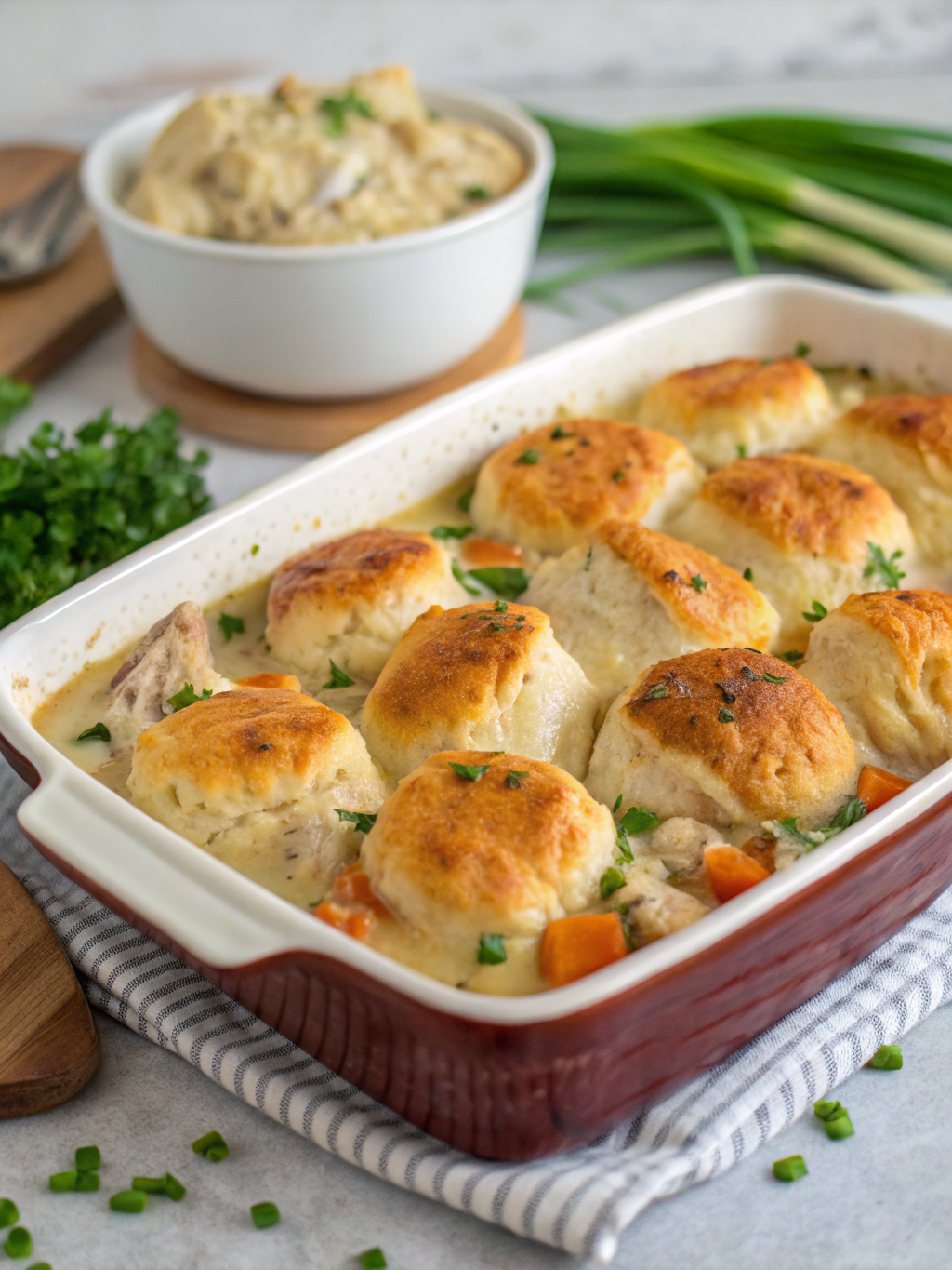 Chicken Bubble Biscuit Bake Casserole