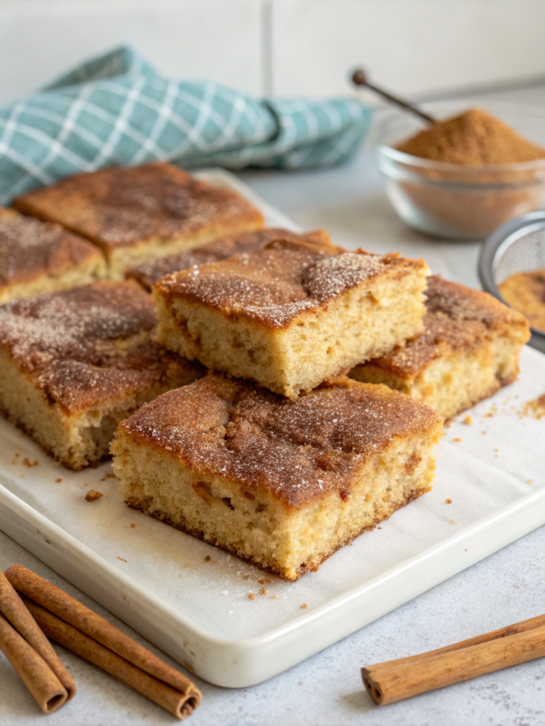 Cinnamon Sugar Blondies