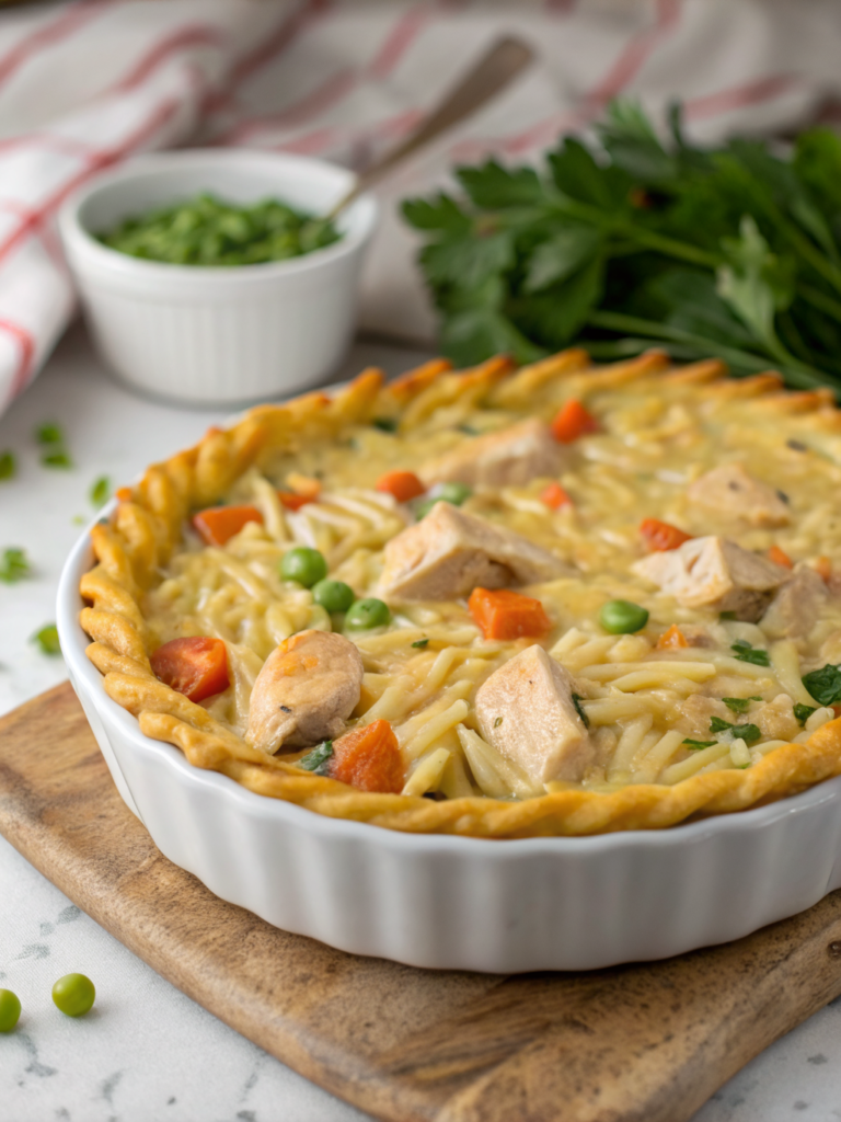 Creamy Chicken Pot Pie Orzo