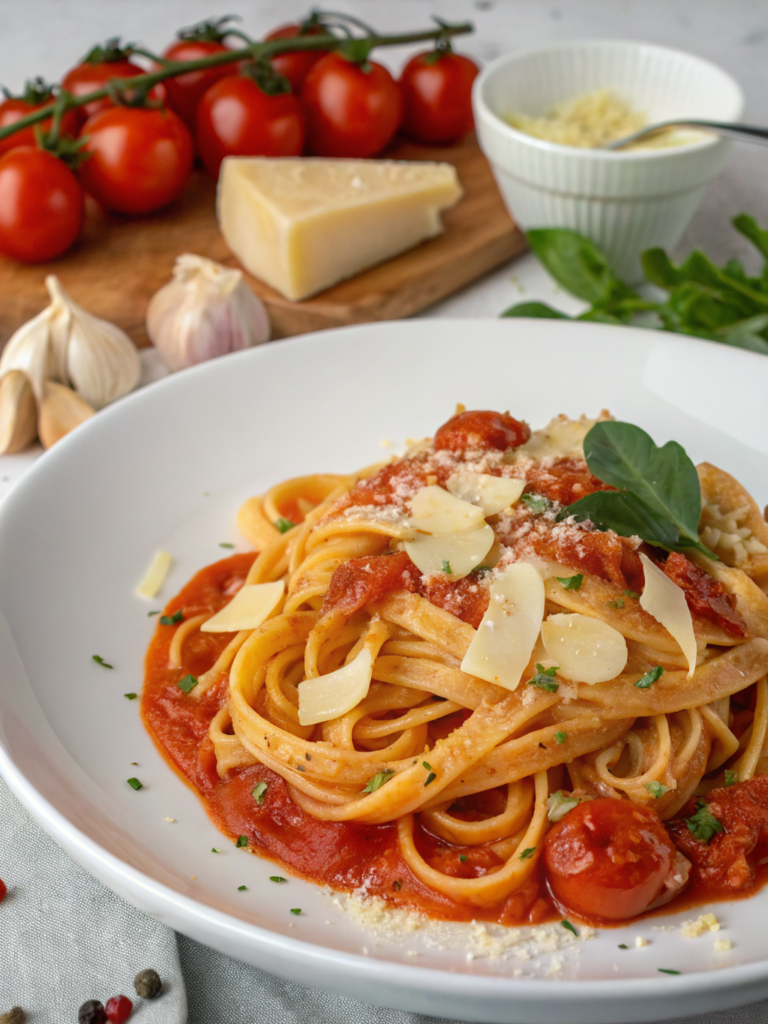 Creamy Tomato Garlic Pasta