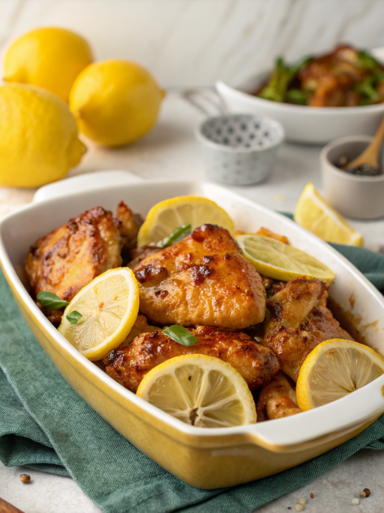 Honey Chicken with Lemon