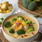 Loaded Broccoli Cheese and Potato Soup