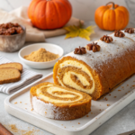 Pumpkin Spice Roll Cake