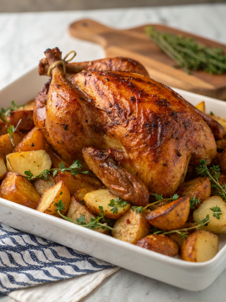 Roast Chicken with Potatoes