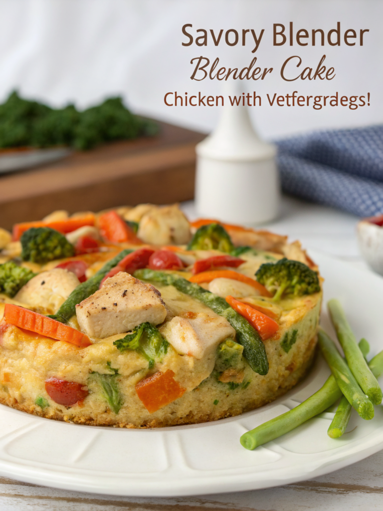 Savory Blender Cake (Chicken with Vegetables)