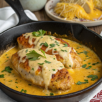 Smothered Cheesy Sour Cream Chicken