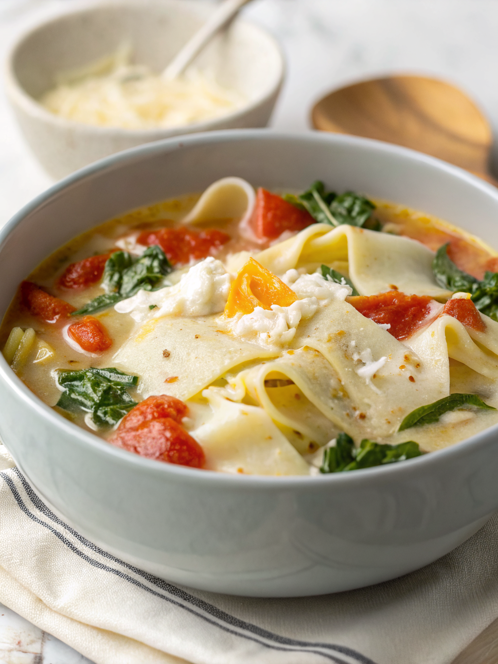 White Lasagna Soup