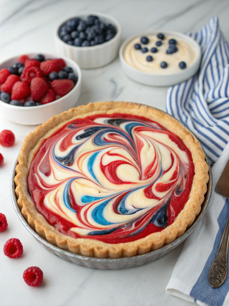 4th of July Swirl Pie