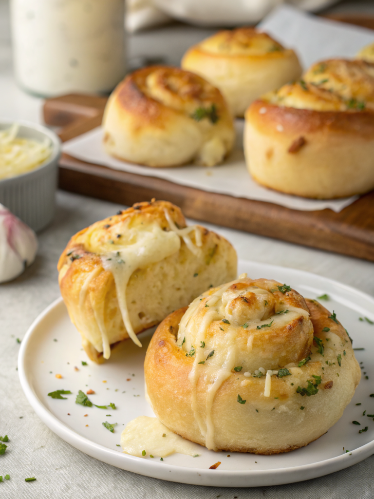 Cheesy garlic rolls
