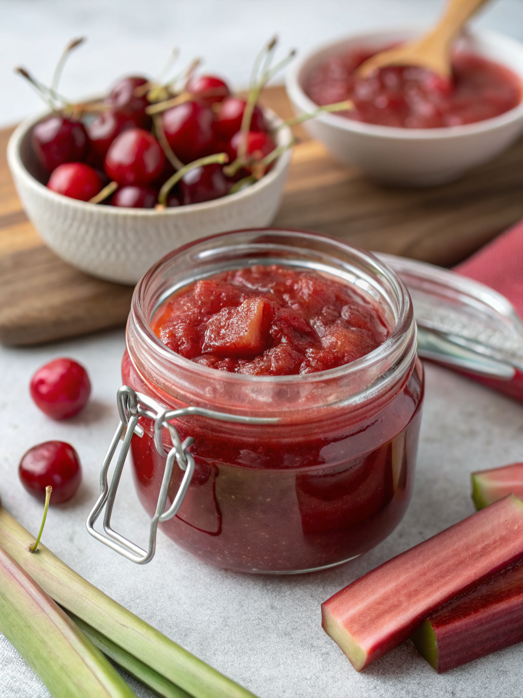 Cherry-Rhubarb Jam