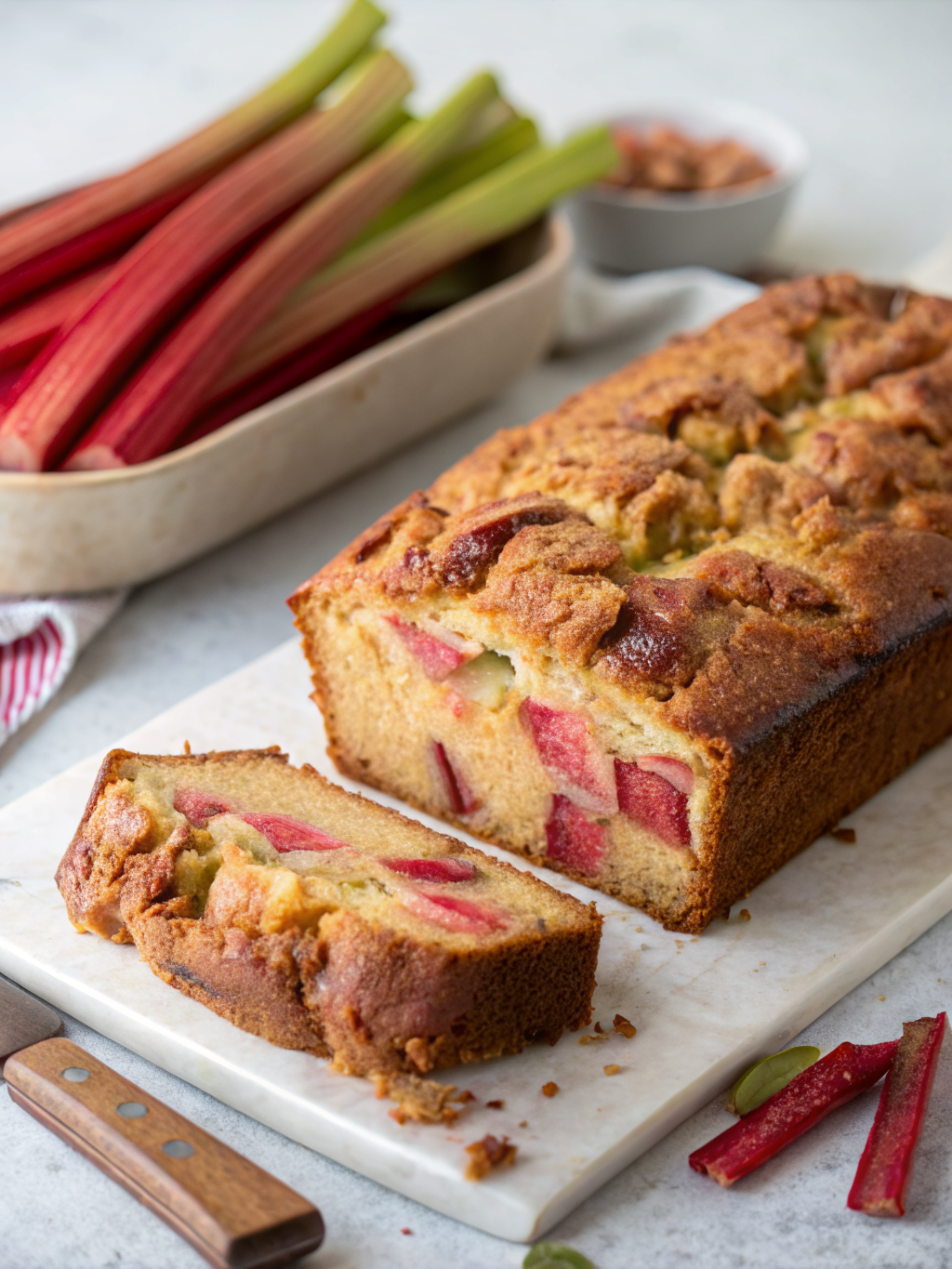Cinnamon Rhubarb Bread