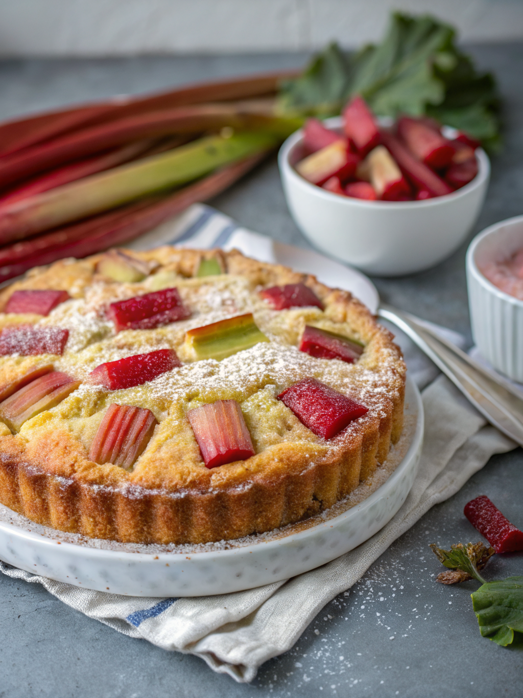 Classic Rhubarb Cake from Norway
