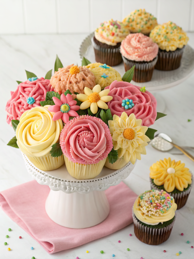 Cupcake Flower Bouquet