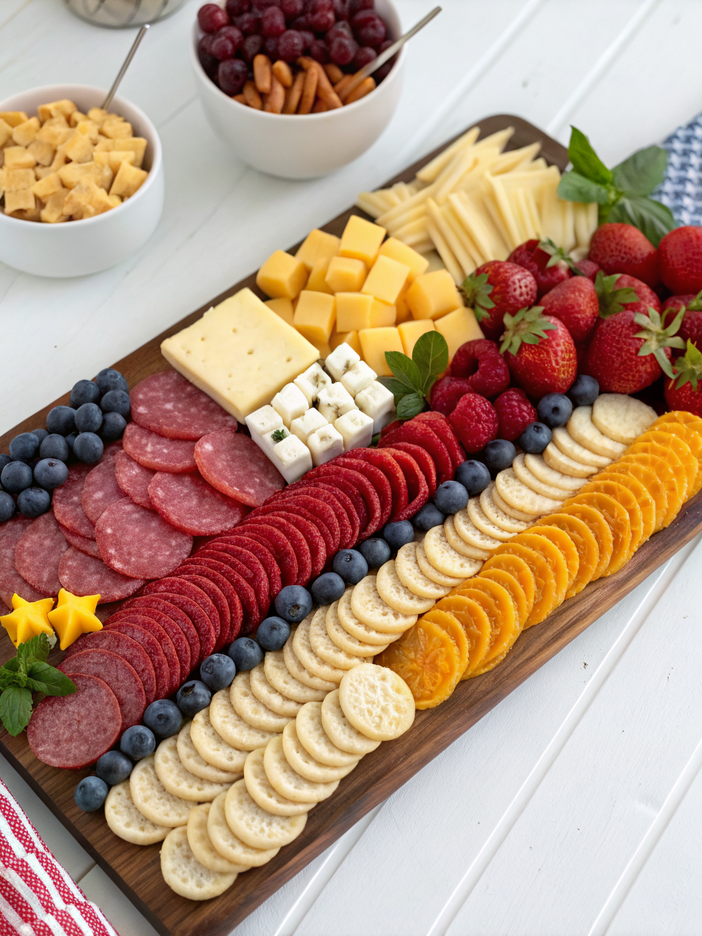 Easy American Flag Charcuterie Board for Parties: 5 Simple Steps to Wow Guests