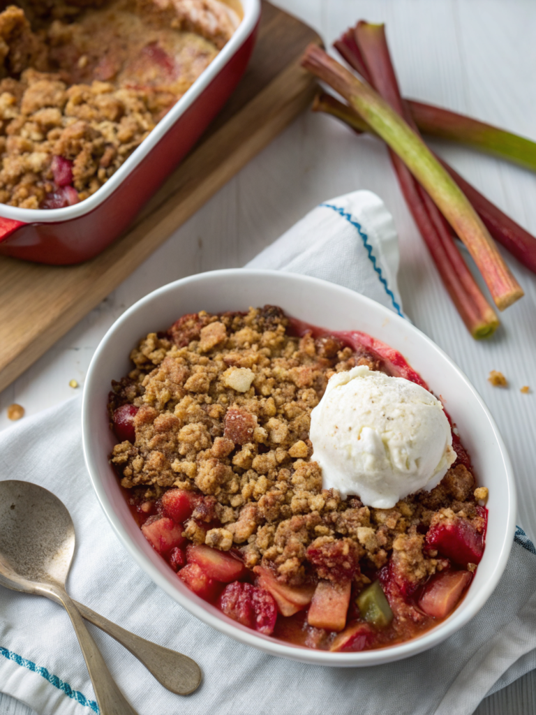Easy Rhubarb Crisp
