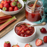 Easy Strawberry Rhubarb Jam with Pectin
