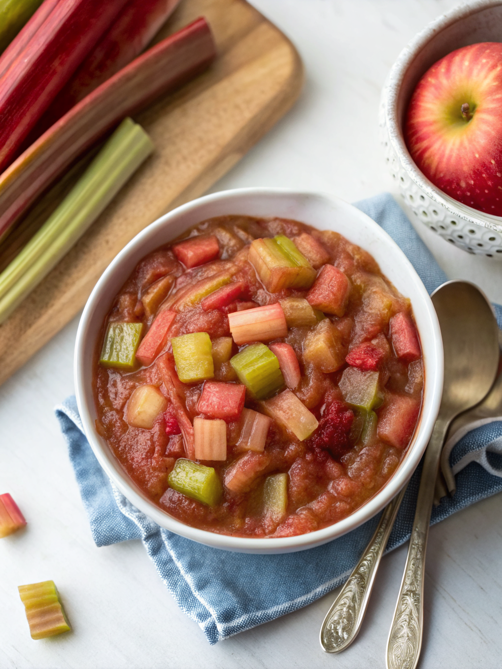 Flavorful Rhubarb Applesauce