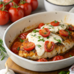 Garlic Tomato Chicken with Mozzarella