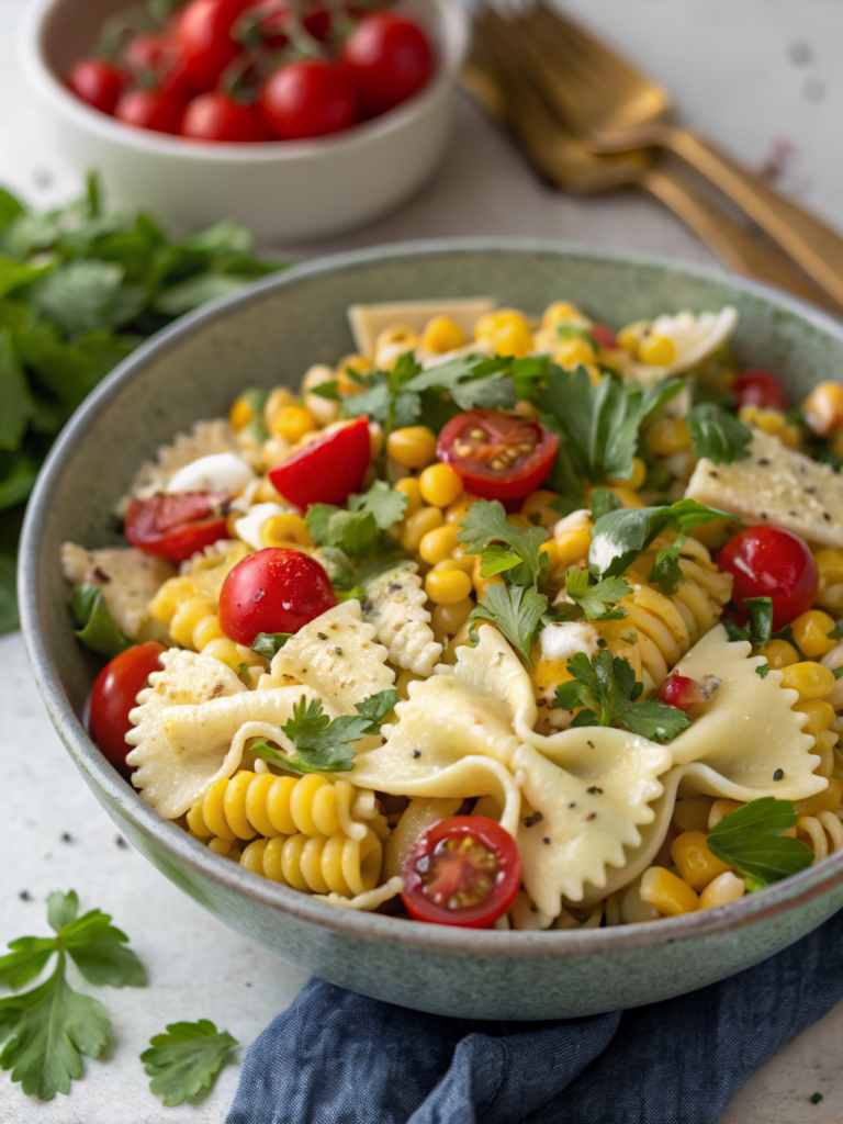 Healthy Street Corn Pasta Salad