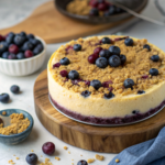 How to Make Blueberry Crumble Cheesecake