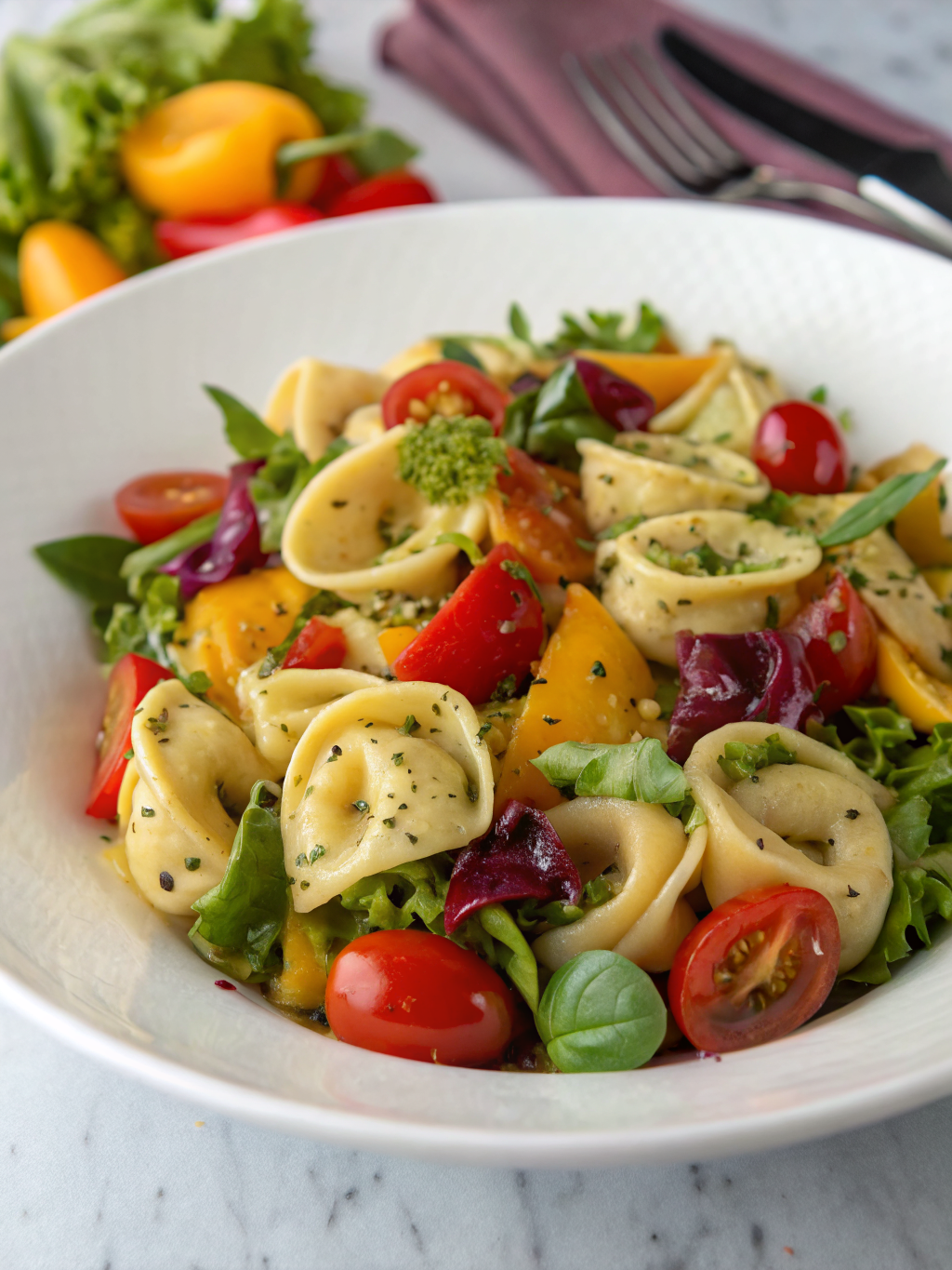Italian Tortellini Pasta Salad