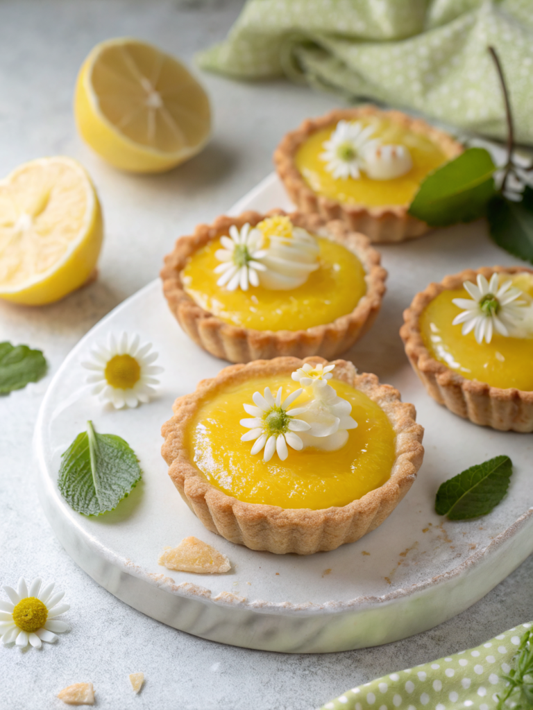 Mini Lemon Flower Tarts
