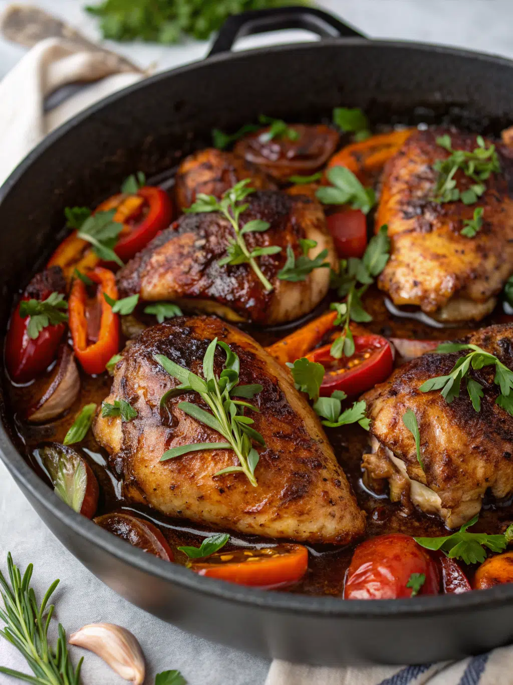 One Pan Balsamic Chicken