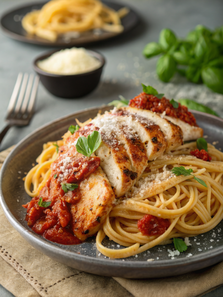 Parmesan Marry Me Chicken Pasta
