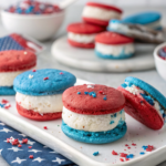 Patriotic Mini Ice Cream Sandwiches
