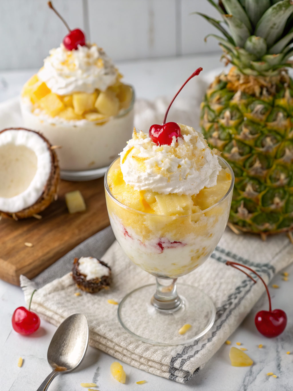 Pina Colada Fluff Dessert