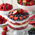 RED WHITE AND BLUE CHEESECAKE SALAD