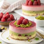 Raspberry Pistachio Mousse Cakes