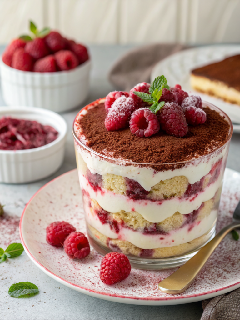 Raspberry Tiramisu