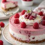 Raspberry cheesecake (no bake)