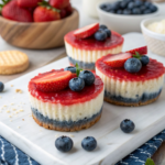 Red White & Blue Mini Cheesecakes