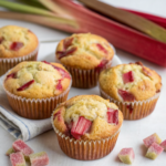 Rhubarb Sour Cream Muffins