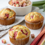 Rhubarb Sour Cream Muffins