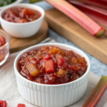 Slow Cooker Rhubarb Sweet Chili Jam