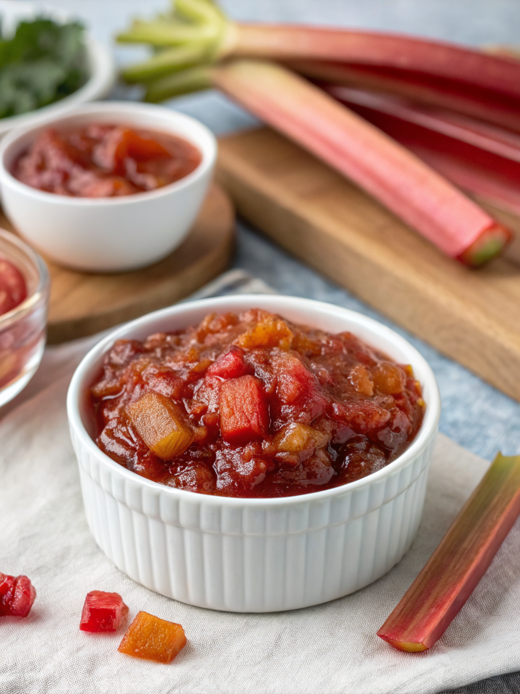 Slow Cooker Rhubarb Sweet Chili Jam