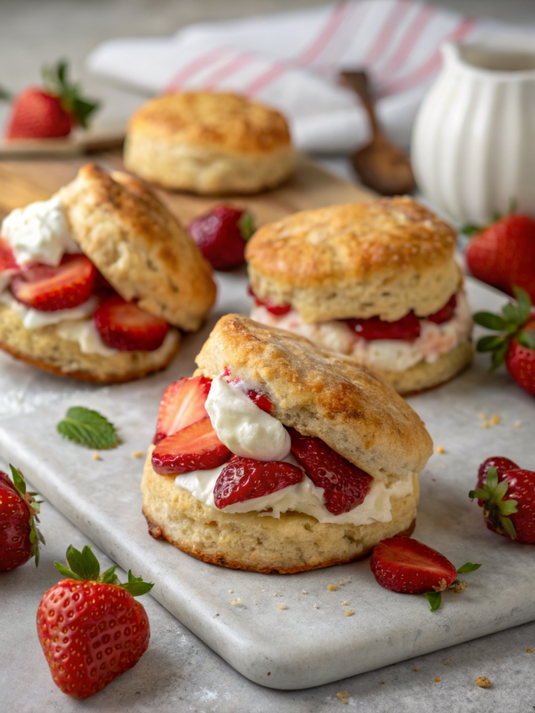 Strawberries and Cream Scones