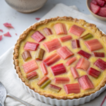 Sweet Rhubarb Custard Tart