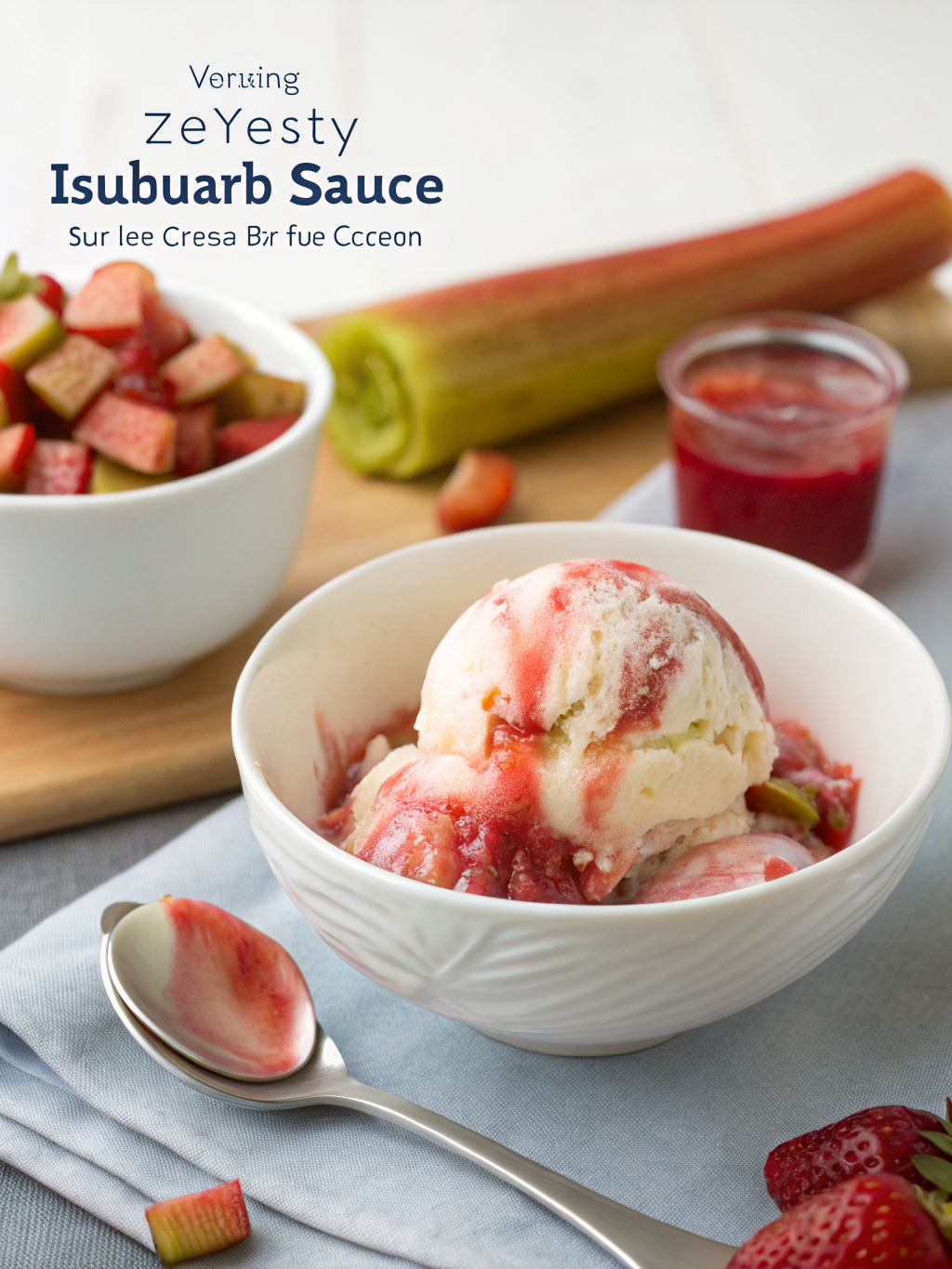 Zesty Rhubarb Sauce for Ice Cream